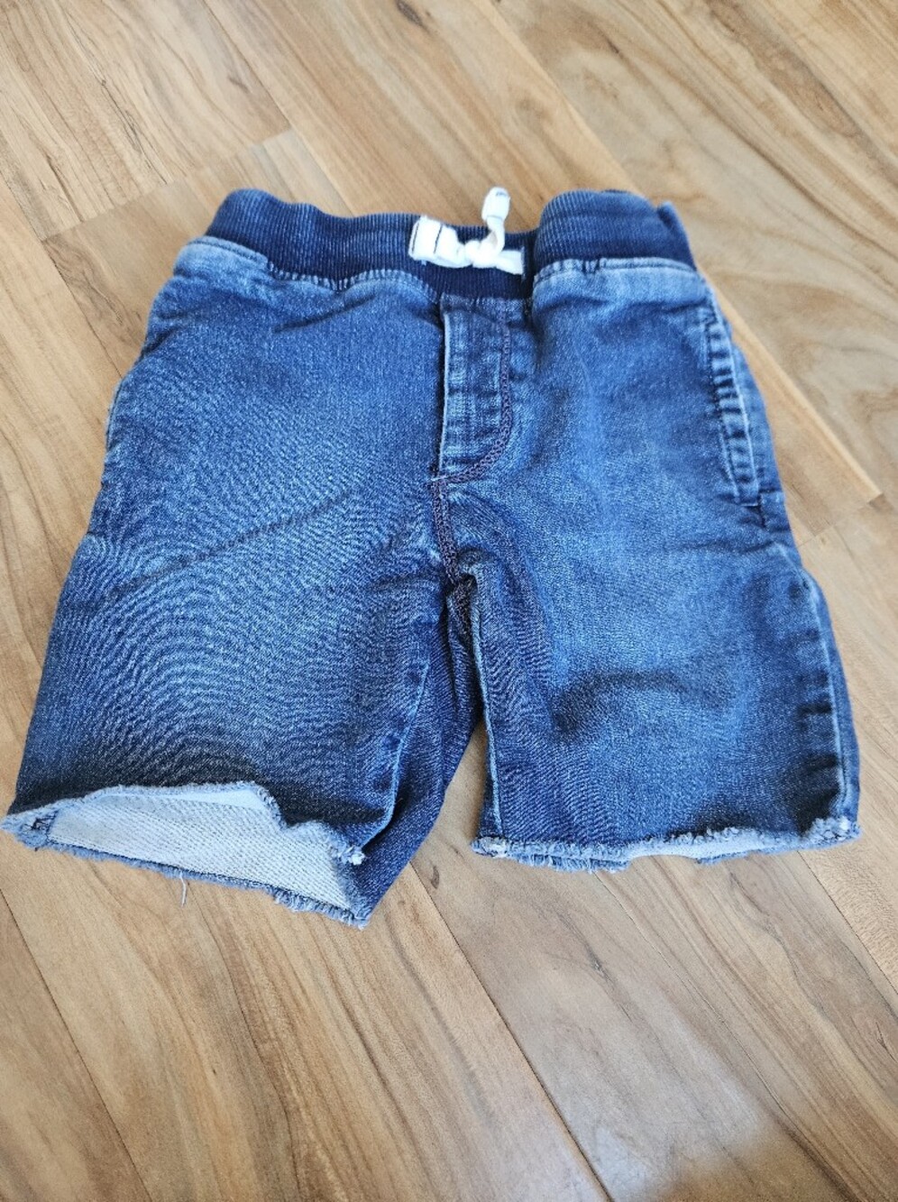 GAP Boys Dark Blue Denim-Style Drawstring Shorts 4t